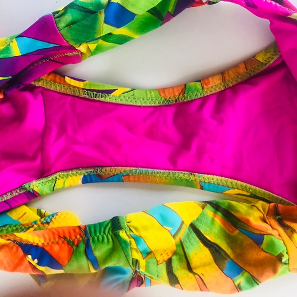 Trina Turk // Polynesian Palms Flutter Top & Hipster Bottom Bikini, Size… - Picture 5 of 8